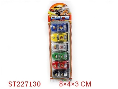 PULL-BACK CAR(6PCS) - ST227130