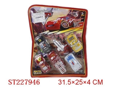 6PCS PULL BACK CAR - ST227946