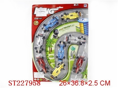8PCS PULL-BACK F1 FORMULAR CAR - ST227958