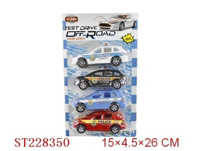 PULL BACK POLICE CAR - ST228350