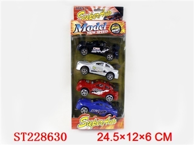 PULL-BACK CAR (4 COLOR ASSORTED) - ST228630