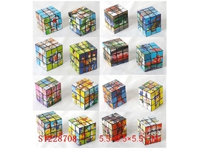 5.5CM 魔方 8款图案 - ST228708