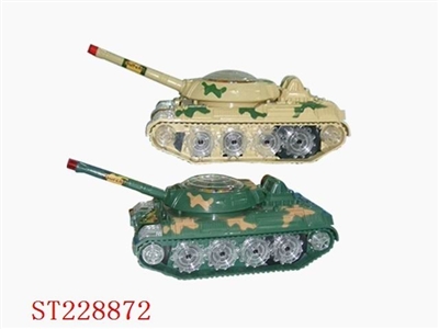 B/O TANK WITH LIGHT (YELLOW ,GREEN 2 COLOR ASSORTED) - ST228872
