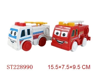 PULL-LINE FIRE CAR (WHITE、RED 2 COLOR ASSORTED) - ST228990