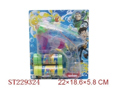 玩具总动员电动灯光泡泡枪（双瓶水） - ST229324