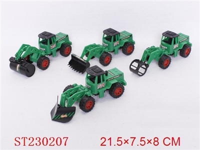PULL-BACK FARMER CAR(4 STYLE ASSORTED ) - ST230207