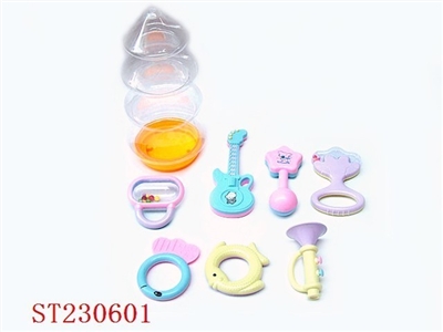 7PCS圣诞树瓶婴儿摇铃 - ST230601