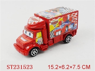 汽车总动员标惯性货柜车（红蓝乌3色） - ST231523