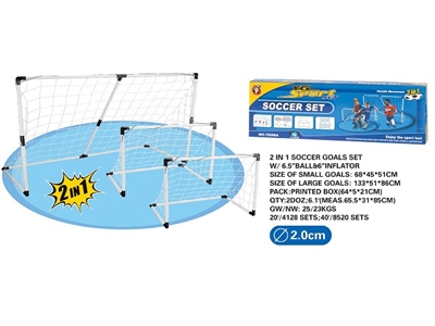 SOCCER GOALS SET W/6.5