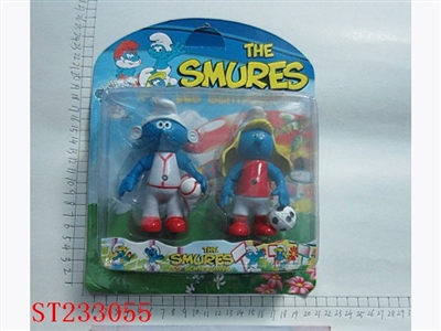 2PCS SMURFS WITH LIGHT - ST233055