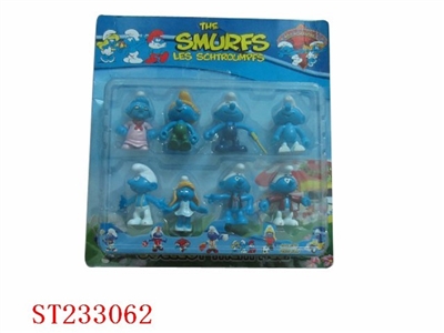 8PCS SMURFS TOYS - ST233062