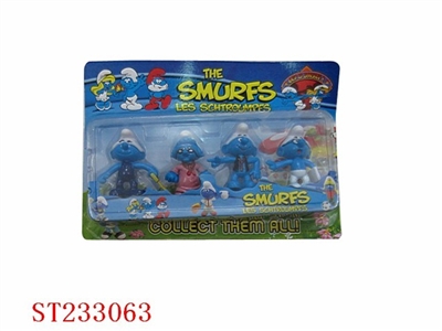 4PCS SMURFS TOYS - ST233063