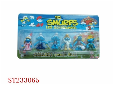 6PCS SMURFS TOYS - ST233065