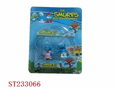 2PCS SMURFS TOYS,8ASSTD - ST233066