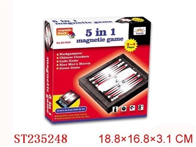 5 IN 1 MAGNETISM GAMES - ST235248