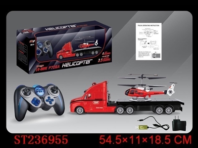 3.5CH R/C HELICOPTER WITH DEMO FUNCTION + 4W R/C TRUCK - ST236955