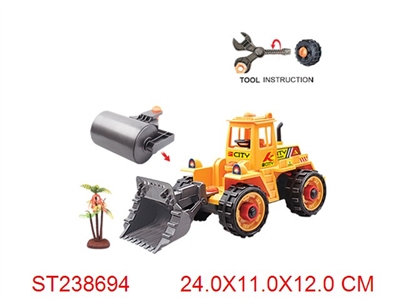 二款拆装惯性(挖土/压路)工程车(1树) - ST238694