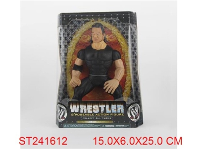 WWE25公分塑胶摔角斗士人偶（四款混装） - ST241612