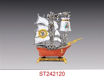 帆船台灯钟 - ST242120