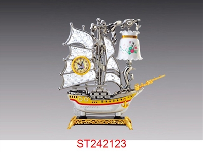 帆船台灯钟 - ST242123