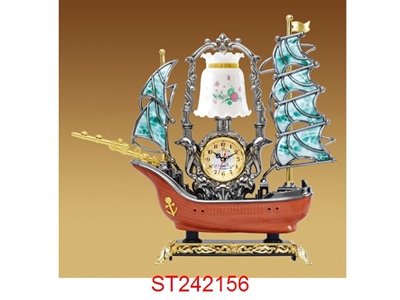 帆船台灯钟 - ST242156