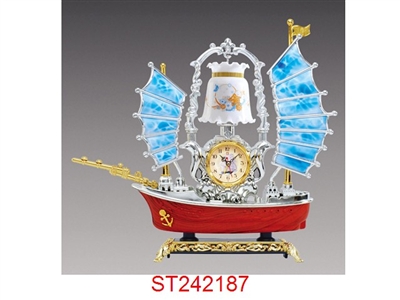 帆船台灯钟 - ST242187