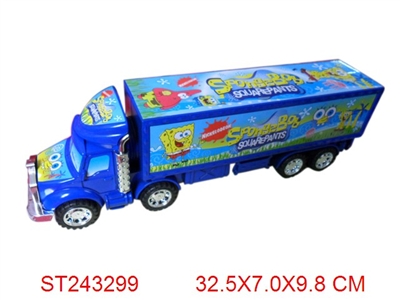 海绵宝宝喷漆惯性货柜车 - ST243299