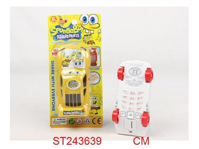 SPONGEBOB LABEL CAR STRAIGHT MOBILE - ST243639