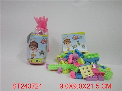 拉绳袋积木64PCS - ST243721