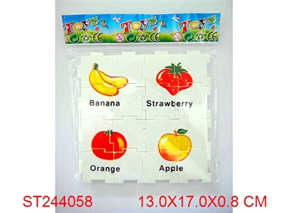 水果单面拼图16pcs - ST244058