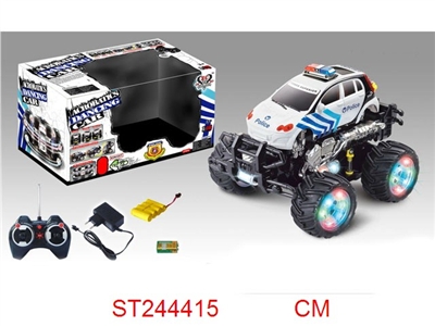 7/W R/C STUNT CAR WITH LIGHT & MUSIC - ST244415