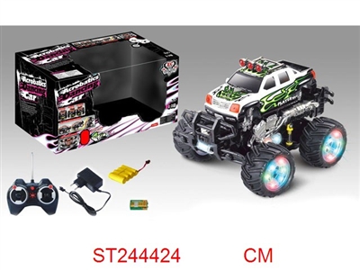 7/W R/C STUNT CAR WITH LIGHT & MUSIC - ST244424