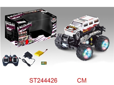 7/W R/C STUNT CAR WITH LIGHT & MUSIC - ST244426