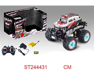 7/W R/C STUNT CAR WITH LIGHT & MUSIC - ST244431