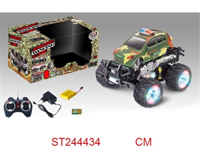 7/W R/C STUNT CAR WITH LIGHT & MUSIC - ST244434