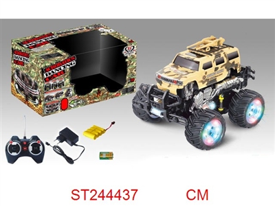 7/W R/C STUNT CAR WITH LIGHT & MUSIC - ST244437