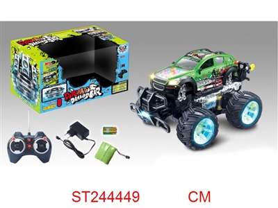 R/C STUNT CAR WITH LIGHT & MUSIC - ST244449