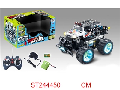 R/C STUNT CAR WITH LIGHT & MUSIC - ST244450