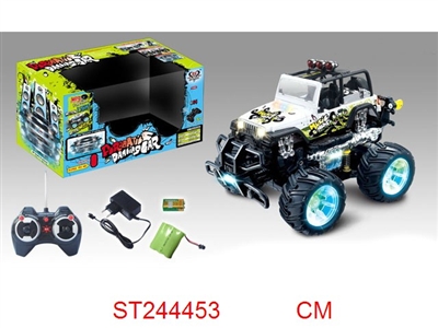 R/C STUNT CAR WITH LIGHT & MUSIC - ST244453