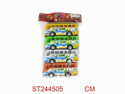 四款沙滩回力巴士车 - ST244505