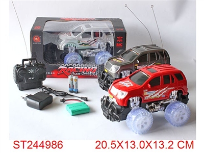 4W R/C CROSS-COUNTRY CAR WITH LIGHT(CHARGER/INCLUDED BATTERY) - ST244986