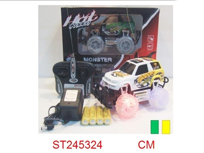 1:24 4/W R/C CAR WITH LIGHT & MUSIC - ST245324