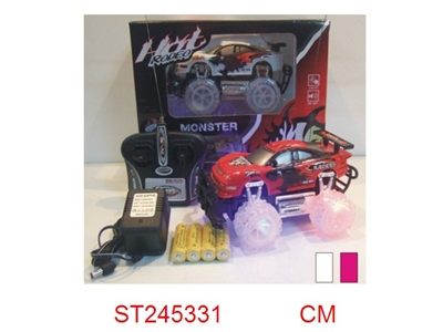 1:24 4/W R/C CAR WITH LIGHT & MUSIC - ST245331