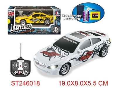 1:24 R/C CAR WITH LIGHT(INCLUDED BATTERY) - ST246018