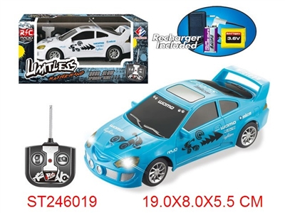 1:24 R/C CAR WITH LIGHT(INCLUDED BATTERY) - ST246019