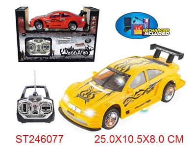 1:18 R/C CAR WITH LIGHT&MUSIC(INCLUDED BATTERY) - ST246077