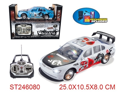 1:18 R/C CAR WITH LIGHT&MUSIC(INCLUDED BATTERY) - ST246080