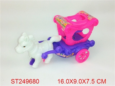 PULL LINE HORSE CARRIER WITH LIGHT - ST249680