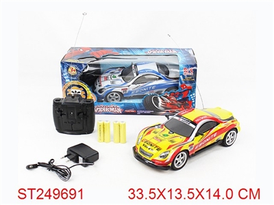 4W R/C CAR WITH LIGHT,INCLUDED BATTERY,2COLOR - ST249691
