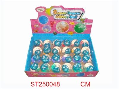 盒庄24粒4.5cm蓝精灵闪光弹跳球 - ST250048